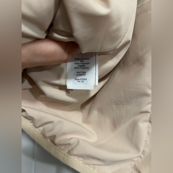 J.Crew Quilted Puffer Jacket Tan Gold Hardware Size Small | Classic Preppy Fall - Picture 9 of 11